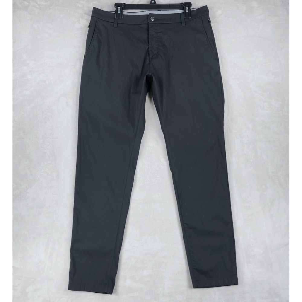 Birddogs Pants Mens 36x32 Gray Slim Fit Stretch Chino Golf Casual Travel